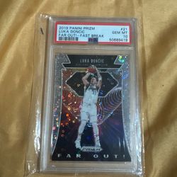 2019 Panini Prizm “Far Out!” — Luka Doncic Card — 2nd Year — GEM MINT PSA 10