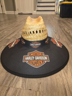 Harley Davidson Straw Hat Sombrero Cap Beach Festival Pool Summer Sports tools Lawn Party Gorra