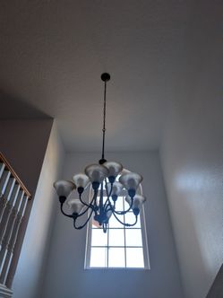 Beautiful high ceiling chandelier