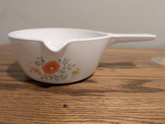 Corelle Wildflower P-89-B Saucepan Pour Spout Pan  No Lid