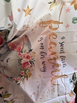 Girl Baby shower backdrop