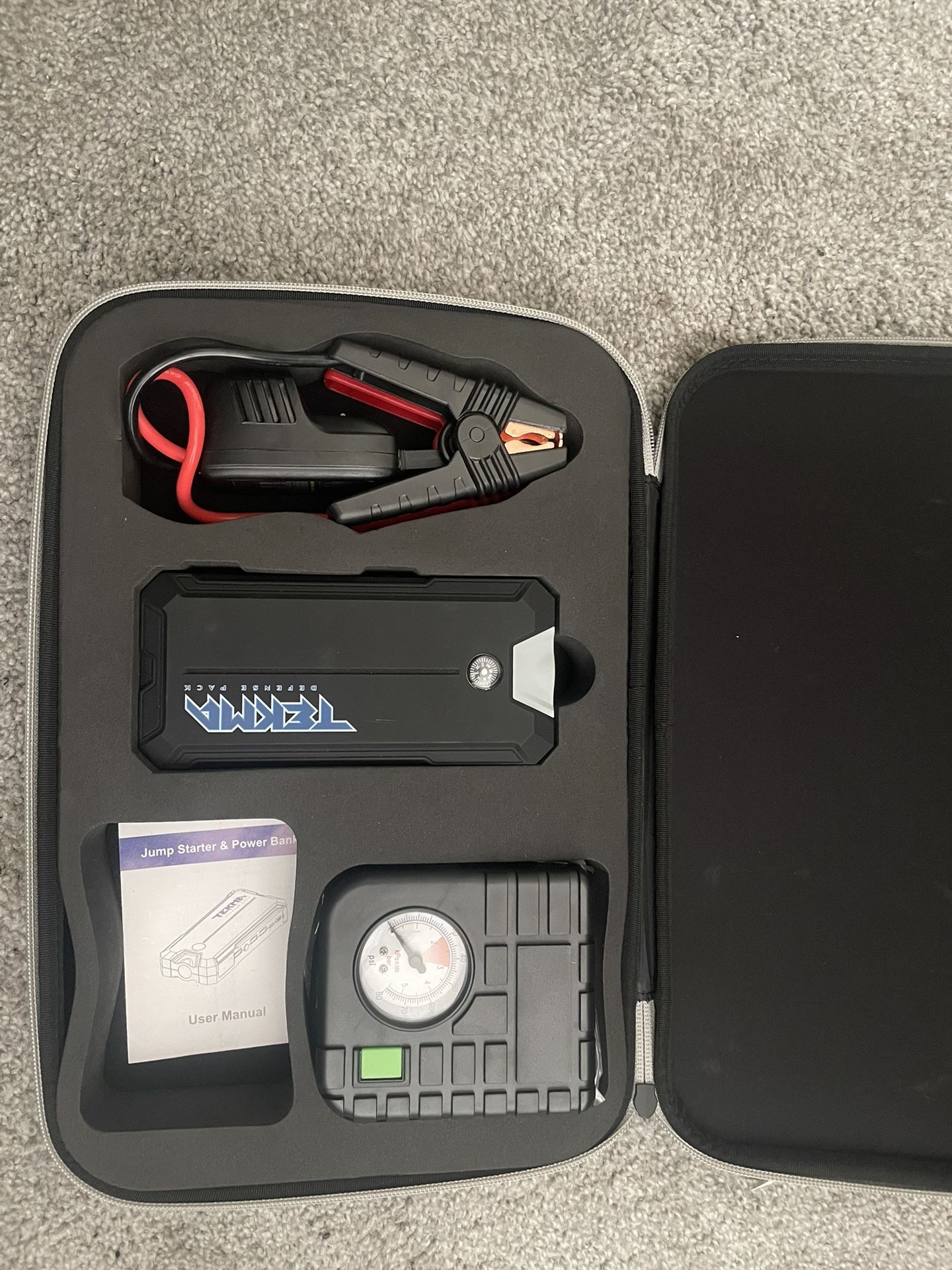 Tekma Defense Pack TD5000 Battery Jump Start Charger For Cell Phone Etc