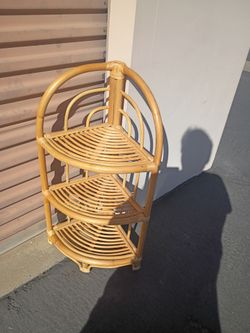 Rattan corner unit new