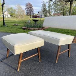 Mid Century Chair And Ottoman 
