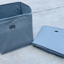 Grey Storage Foldable Boxes (4)