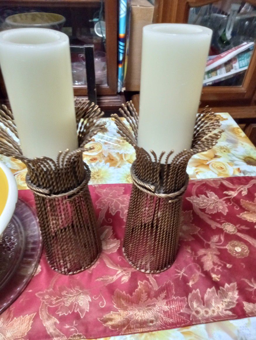 12in Metal Candle Rack 