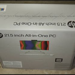 New - HP 21.5" All-in-One PC, Intel Pentium, 8GB Memory, 128GB SSD, Windows 11 Home S mode, White, 22-dd0143w