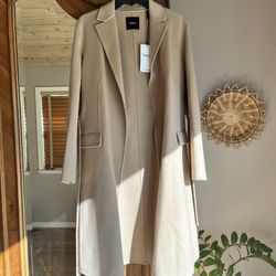 NWT Wrap Coat in Double-Face Wool-Cashmere SZ MED