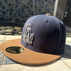LA Dodgers Custom Hand Embellished Swarovski Crystals Baseball Cap