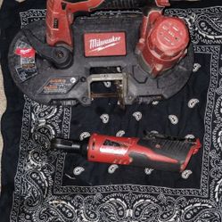 Milwaukee 3/8 Ratchet /Milwaukee Bandsaw