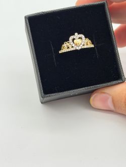 10KT Real Gold Crown Ring