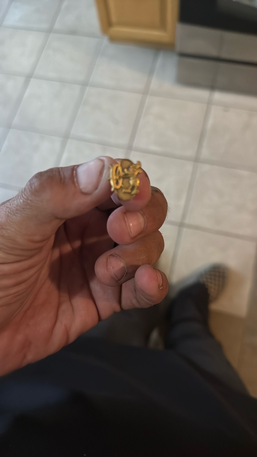 Disney Vintage Cast Member 1 Yr Anniversary Pin For Cast Steamboat Willie