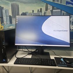 2022 Asus ExpertCenter PC Desktop Computer Core I5 16 GB RAM 512 GB SSD + 27" Monitor 
