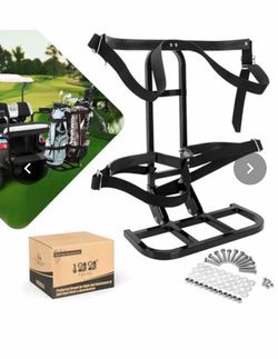 Golf Cart Rear Bag Holder Rack