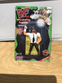 NIB 1999 Mankind Bend-ems wrestling toy