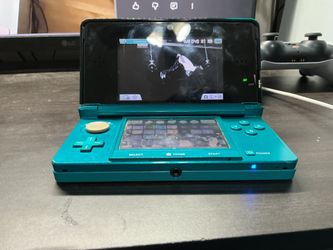 Nintendo 3DS Aqua blue(CFW)+64gb