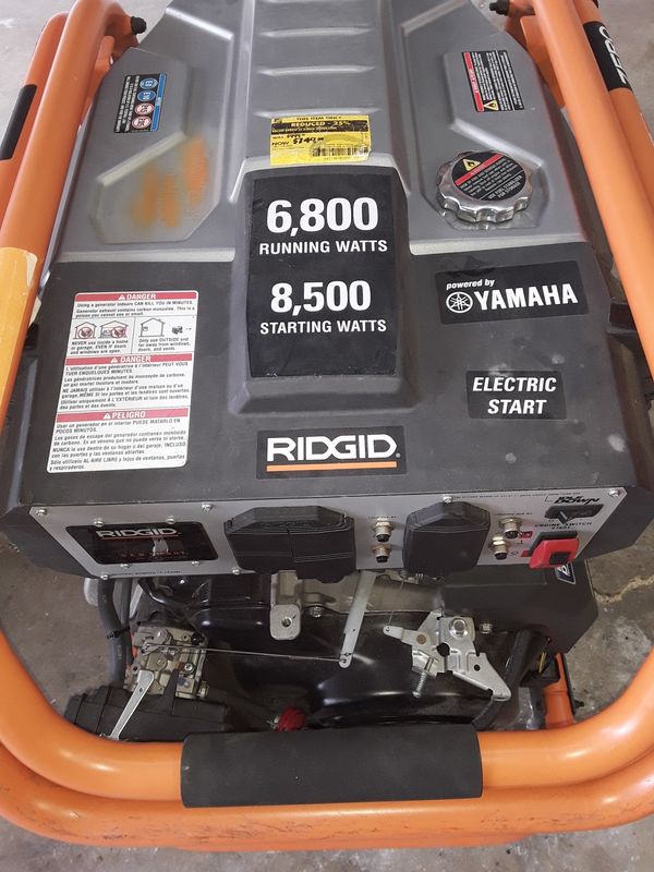 Ridgid Generator, Reliance Controls Manual Tranfer Switch and 30amp