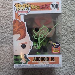 Funko - Dragon Ball Z - Android 16 - Signed/Autographed By Jeremy Inman (JSA)