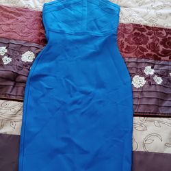 Bandage Tight Blue Dress Xs/small