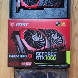 MSI Nvidia GeForce GTX 1060 GAMING X 6GB 192-Bit GDDR5 for