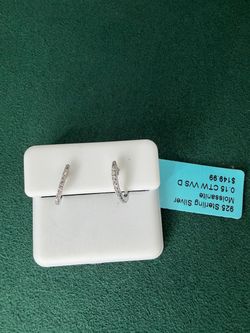 .925 Solid Sterling Silver Earrings
