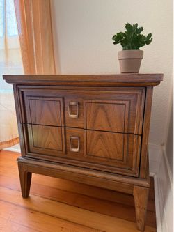 Vintage Walnut Nightstand