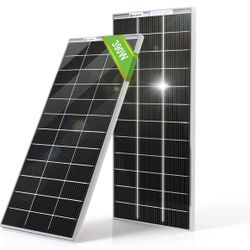 ECO-WORTHY 400W Bifacial Solar Panel 2pcs 195 Watt 12 Volt with Dabbsson Portable Power Station,1330 package .  ECO-WORTHY Bifacial 195 Watt 12 Volt 1