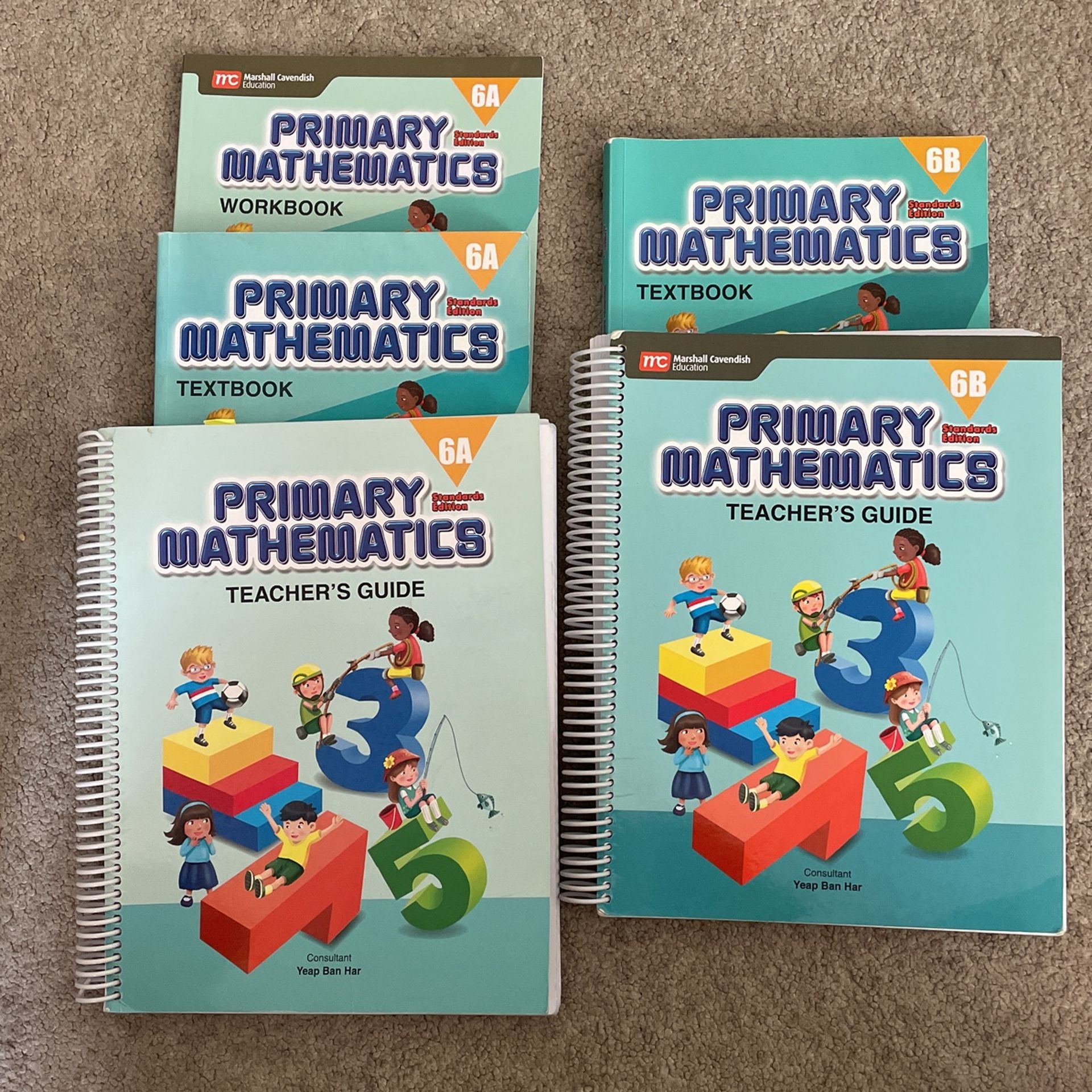 Primary math 6A & 6B Textbook/Teacher’s Guide