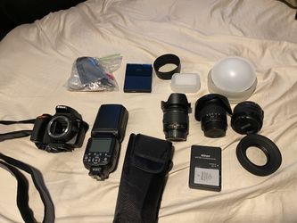 D3500 with Camera bag plus lenses and accessories!