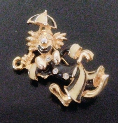 Clown with Umbrella Pin