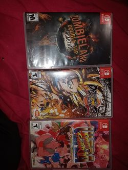 3 Nintendo switch games