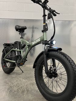 ✅BRAND NEW - 1000 Watt Folding Electric Bike Lightweight 20x3.0 Fat Tire, 20ah, 32mph, 50-80 Mile Range, Heavy Duty Rear Rack