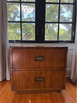 Wood nightstand