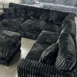 New Black Couch 