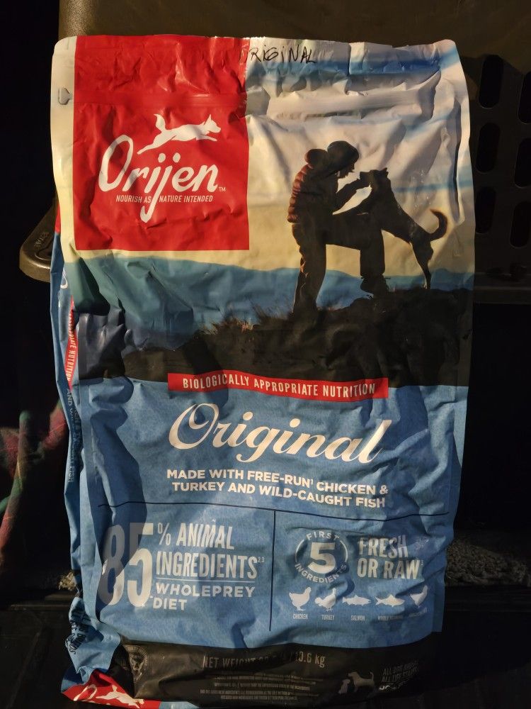 NEW full bag 23.5 Lb. Orijen Dog Food ORIGINAL flavor kibble