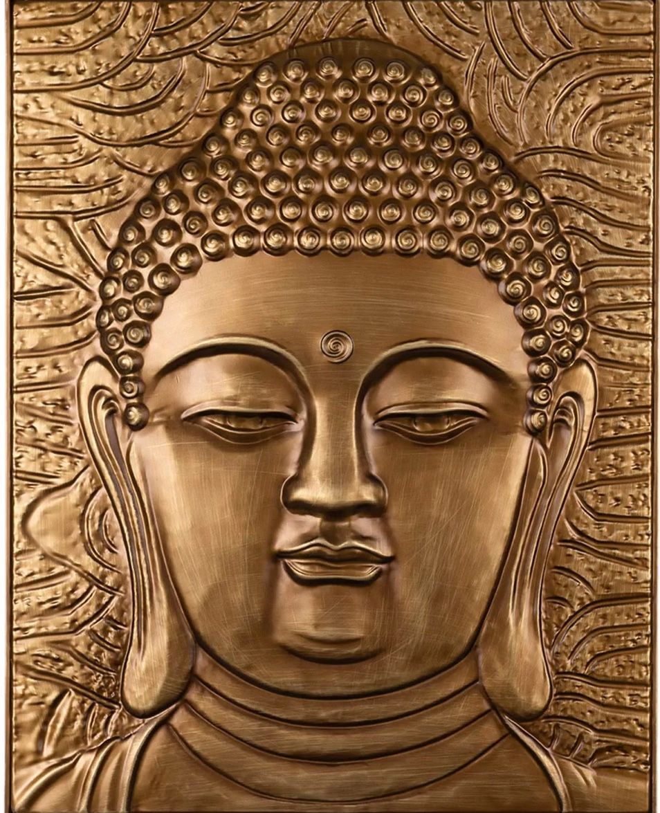 Outdoor/indoor Décor -metal Buddha Picture