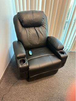 Massage leather chair