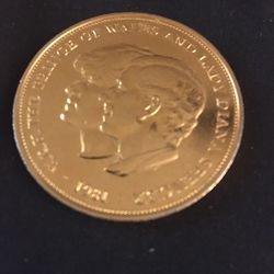 Royal wedding 22k Gold Coin ‘81