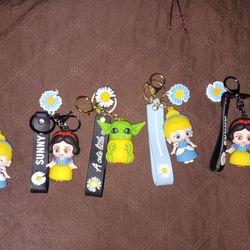 Cinderella,  Snow white,  And Yida Keychains $6 Each