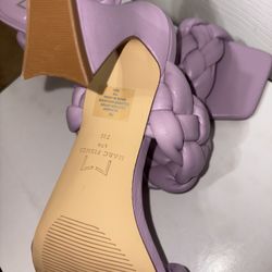 Original Marc Fisher Women’s Hammy Braided Heel Sandal Light Purple Size 7