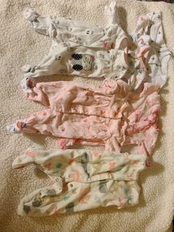 Preemie Baby Girl Onsie Pajamas