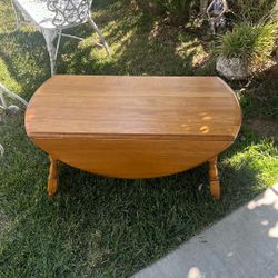 Mid Century  Maple Drop Leaf Table