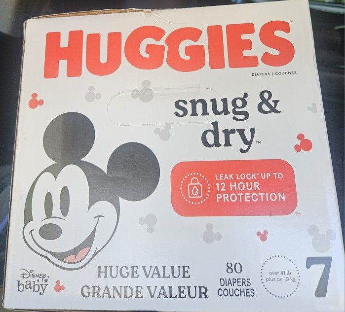Huggies Size 7 80 Count $40