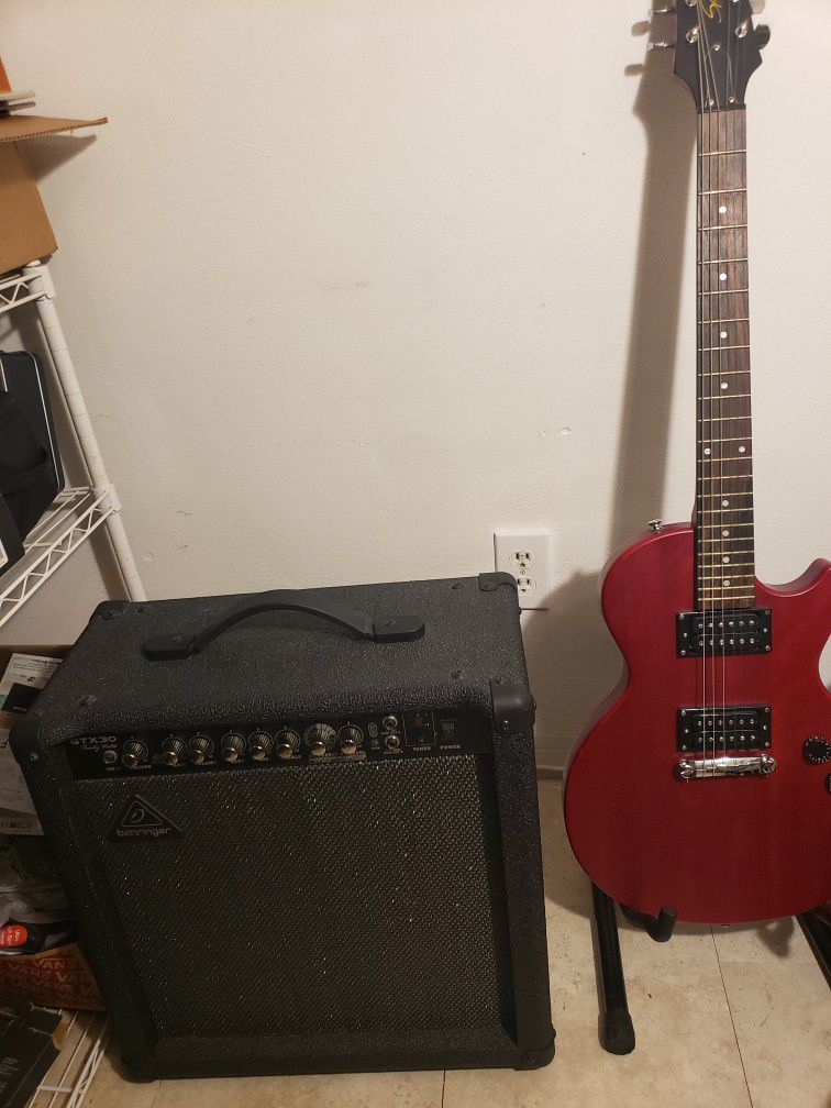 Epiphone Guitar With Amplifier 30 Watts .