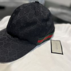 GUCCI Original GG canvas BASEBALL HAT WITH WEB 