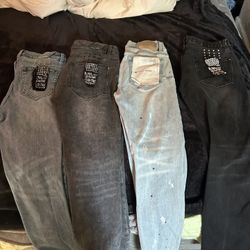 4-Piece Designer Denim Bundle — Ksubi x3 + Purple Brand x1