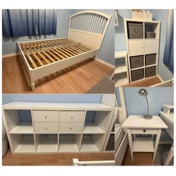 4-Piece IKEA White Bedroom Set