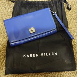 Blue Karen Millen Clutch