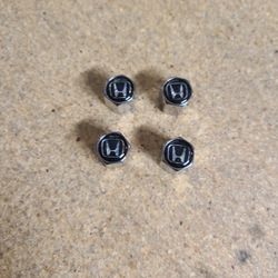 Brand New Honda Heavy Duty Chrome Tire Valve Caps