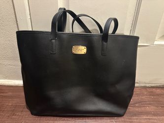 Michael Kors Jet Set Black Saffiano Leather Tote